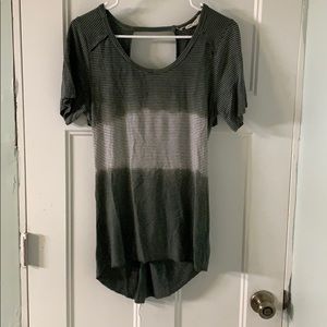 Crossed open back shirt